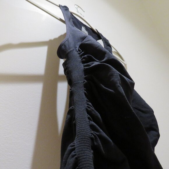 BLANQI Everyday Maternity Sleeveless Dress in Black Stretch Minimalist Corporate - Picture 9 of 15